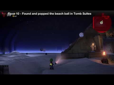 Luigi&#039;s Mansion 3 - Floor 10 Achievement - Found and popped the beach ball in Tomb Suites