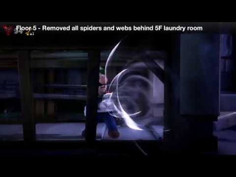 Luigi&#039;s Mansion 3 - Floor 5 Achievement - Removed all spiders and webs behind 5F laundry room