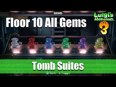 Luigi&#039;s Mansion 3 | Floor 10 All Gem Location (Tomb Suites)