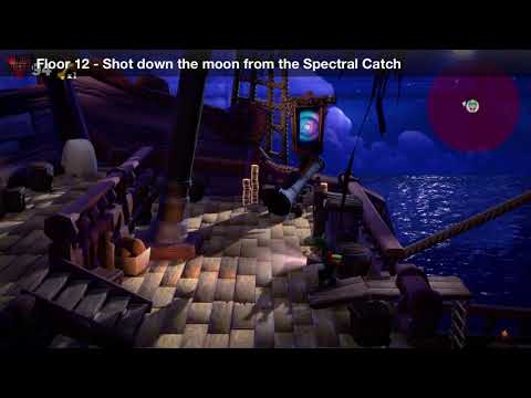 Luigi&#039;s Mansion 3 - Floor 12 Achievement - Shot down the moon from the Spectral Catch