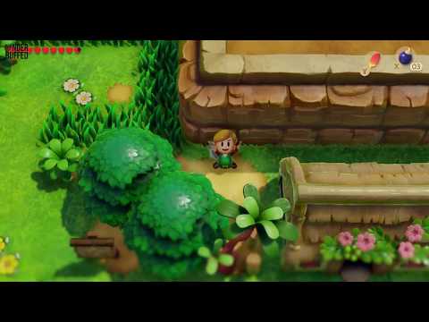 Link&#039;s Awakening - Heart Piece Location (Animal Village)