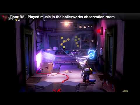 Luigi&#039;s Mansion 3 - Floor B2 Achievement - Played music in the boilerworks observation room