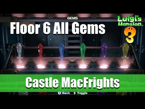 Luigi&#039;s Mansion 3 | Floor 6 All Gems Location (Castle MacFrights)