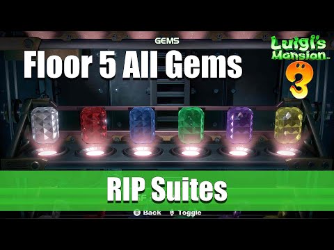 Luigi&#039;s Mansion 3 | Floor 5 All Gems Location (RIP Suites)