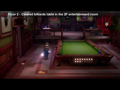 Luigi&#039;s Mansion 3 - Floor 2 Achievement - Cleared billiards table in the 2F entertainment room