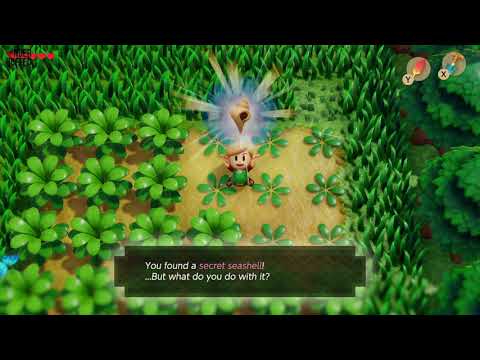 Link&#039;s Awakening - Secret Seashell Location (Mabe Village Grass)