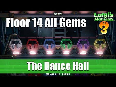 Luigi&#039;s Mansion 3 | Floor 14 All Gems Location (The Dance Hall)