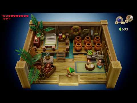 Link&#039;s Awakening - Heart Piece Location (Rapids Ride)