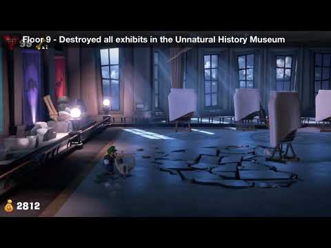 Luigi&#039;s Mansion 3 - Floor 9 Achievement - Destroyed all exhibits in the Unnatural History Museum