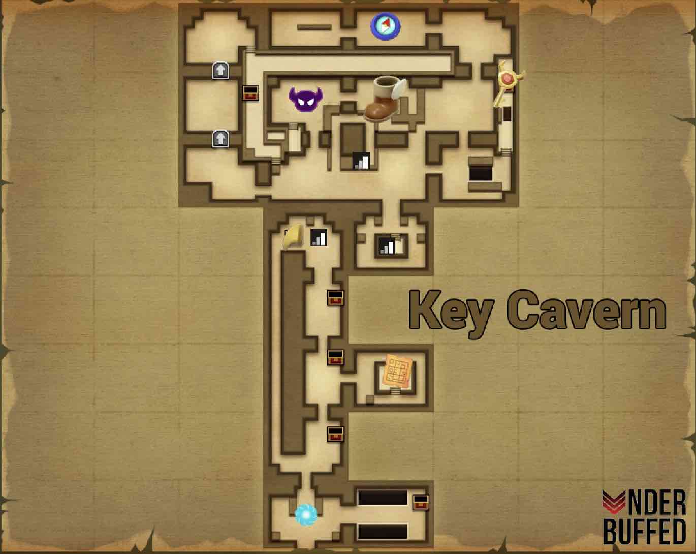 Links Awakening Key Cavern Dungeon Underbuffed