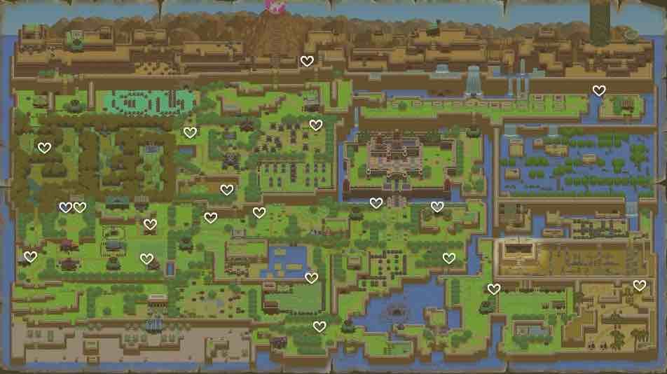 Link's Awakening Heart Piece Locations