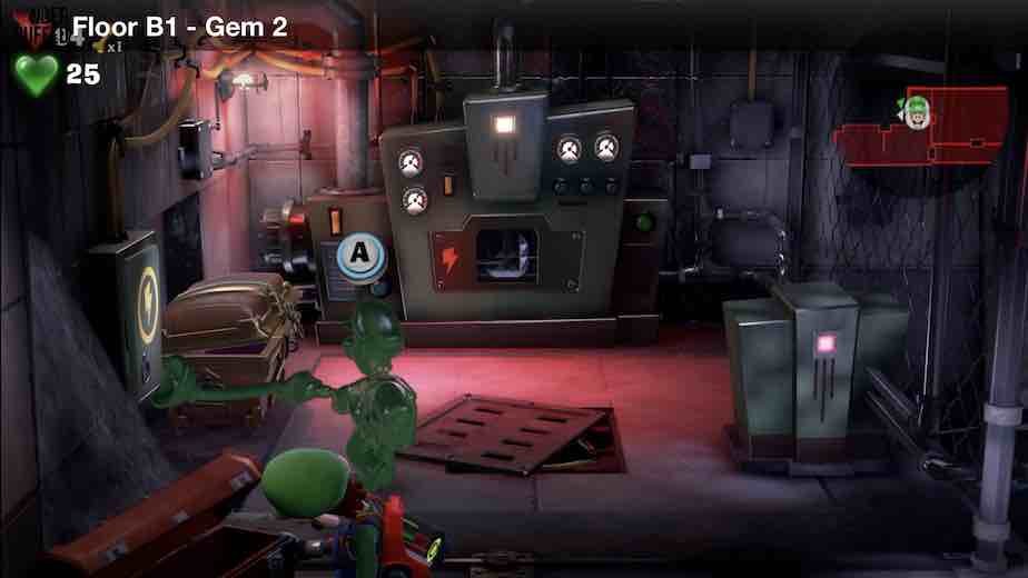 Luigi's Mansion 3 - B1 Red Gem
